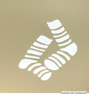 Histoire de Pochoirs : Pochoir chaussettes 5*5.3 cm