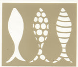Histoire de Pochoirs : Pochoir Sardines 12*14 cm