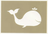Histoire de Pochoirs : Pochoir Baleine 4,5*8 cm