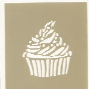 Histoire de Pochoirs : Pochoir Cup Cake Bille 5*4,5 cm