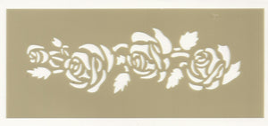 Histoire de Pochoirs : Pochoir frise Rose 4*12 cm