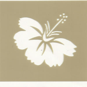Histoire de Pochoirs : Pochoir Hibiscus 5,5*6,5 cm